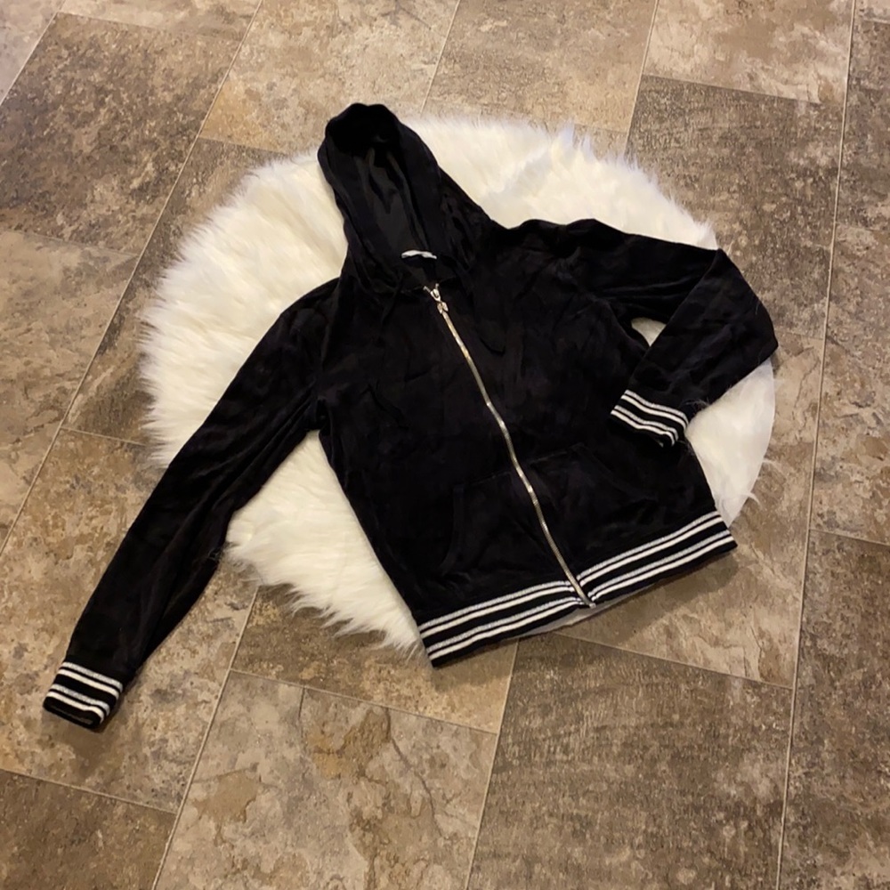 Victoria secrets velour zip up hoodie